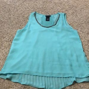 Metaphor Turquoise Hi Low blouse